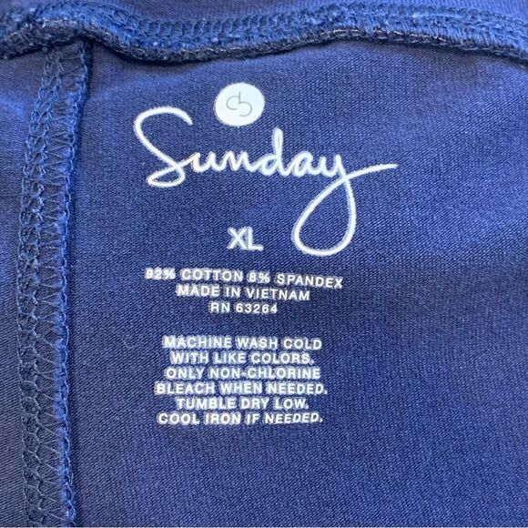 Dress Barn Sunday Navy Cropped Leggings Size XL - Picture 6 of 8